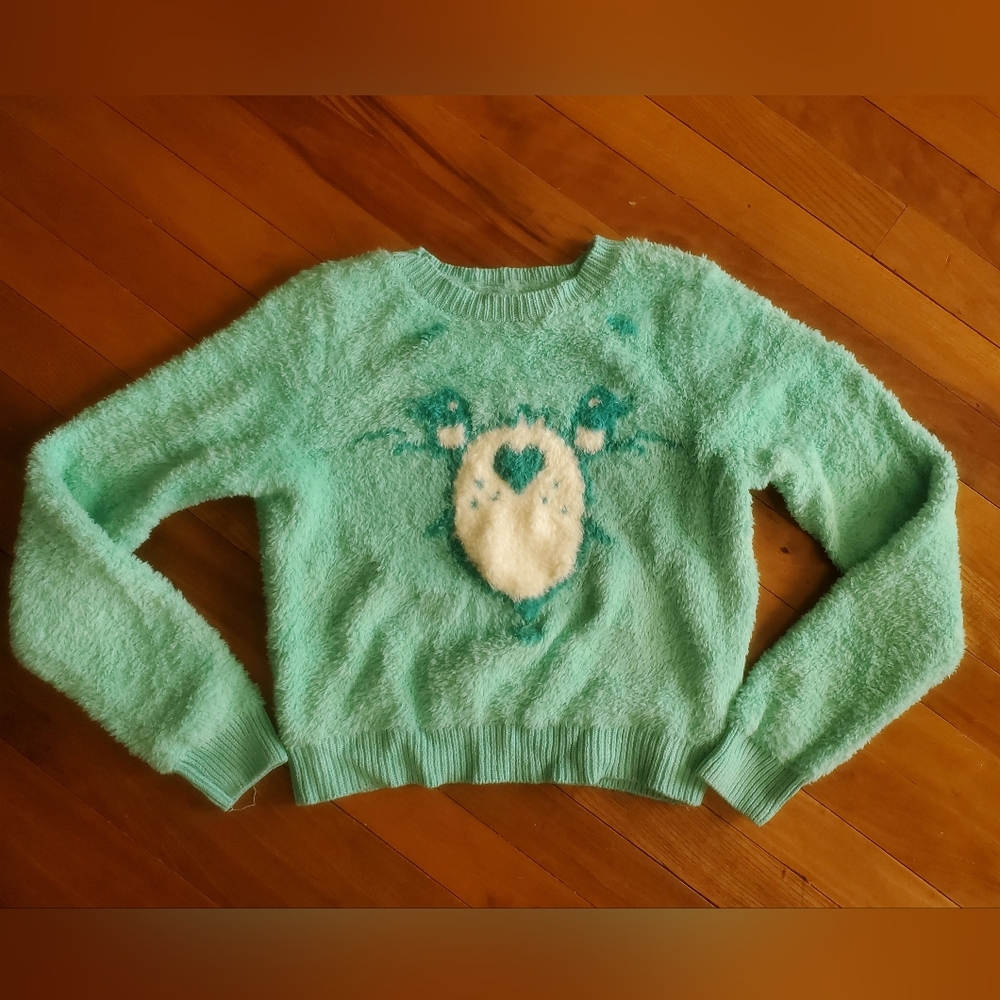 Iron Fist Mint Green Care Bear Sweater